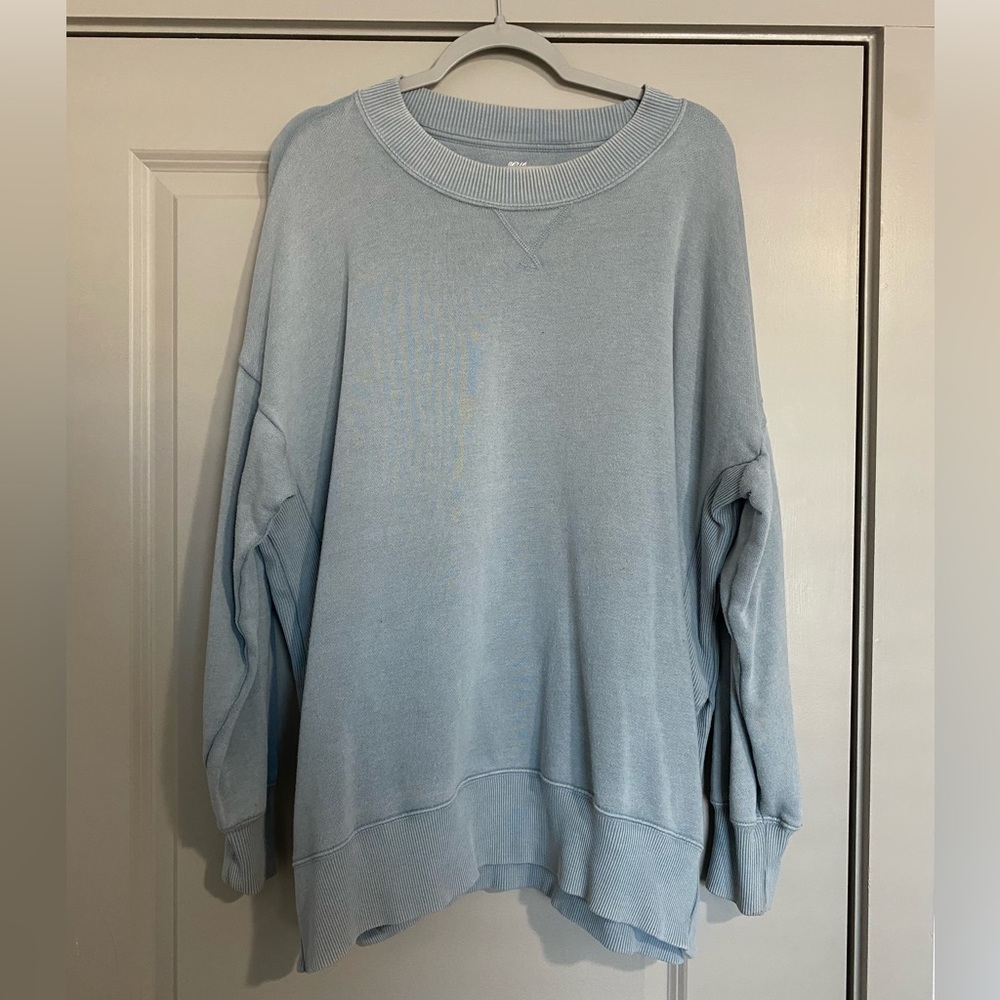 Women’s AERIE light blue sweatshirt